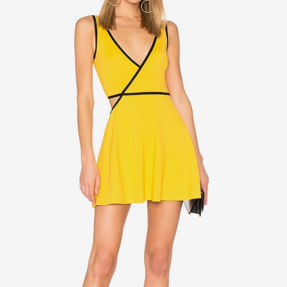 REVOLVE Dresses & Skirts - REVOLVE - NBD - Yellow Backless mini Dress